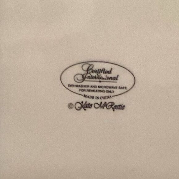 Certified International Kate McRostie Fresh Seafood Appetizer Salad Plate 8.75” - Picture 2 of 5